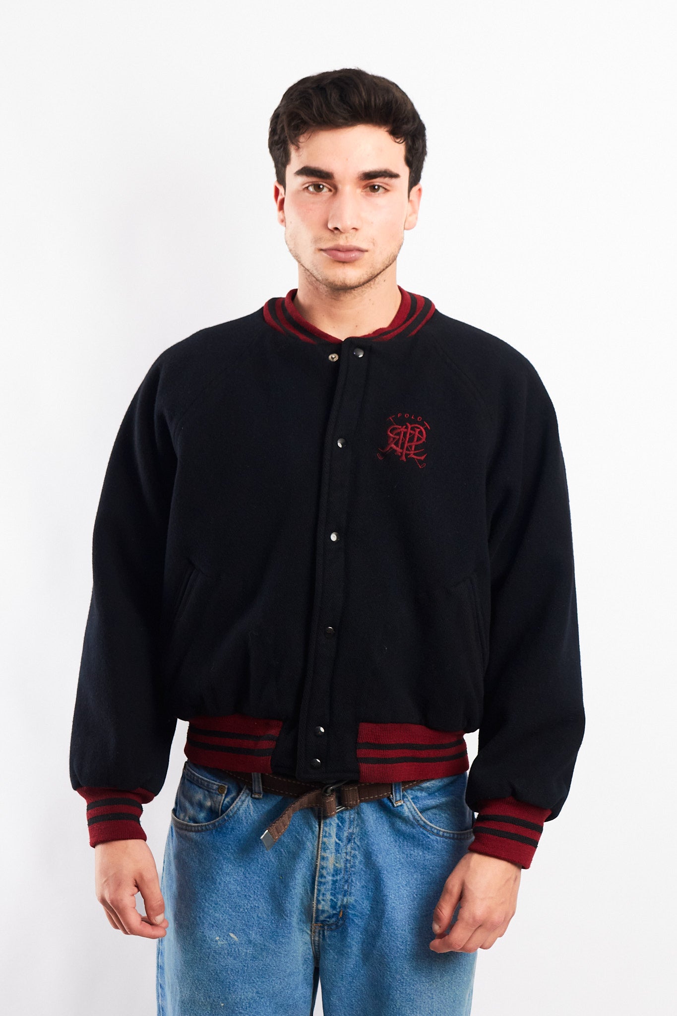 1980 Vintage Polo Ralph Lauren Wool College Varsity Jacket (M/L)