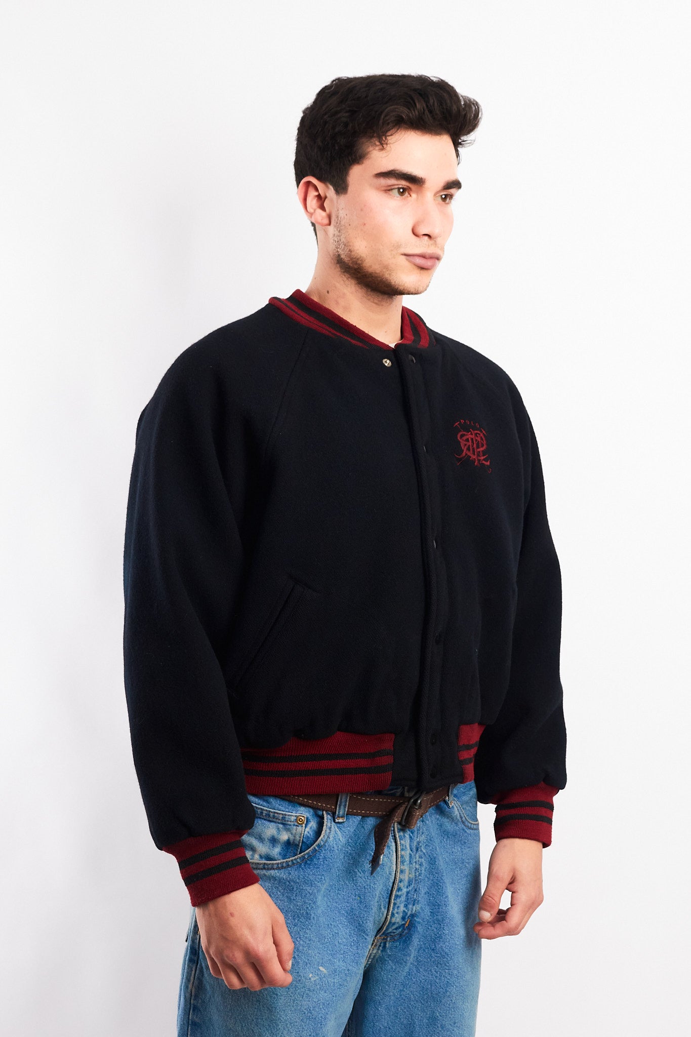 1980 Vintage Polo Ralph Lauren Wool College Varsity Jacket (M/L)