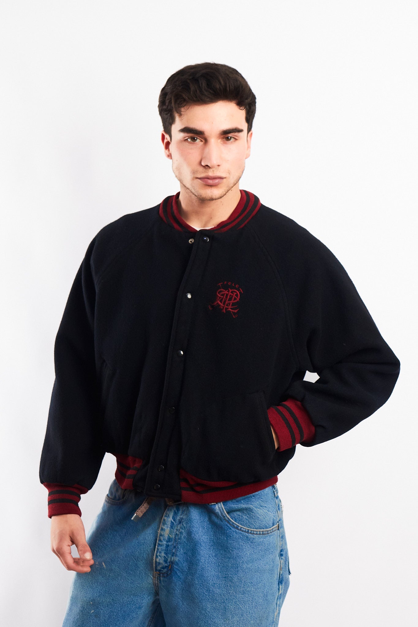 1980 Vintage Polo Ralph Lauren Wool College Varsity Jacket (M/L)