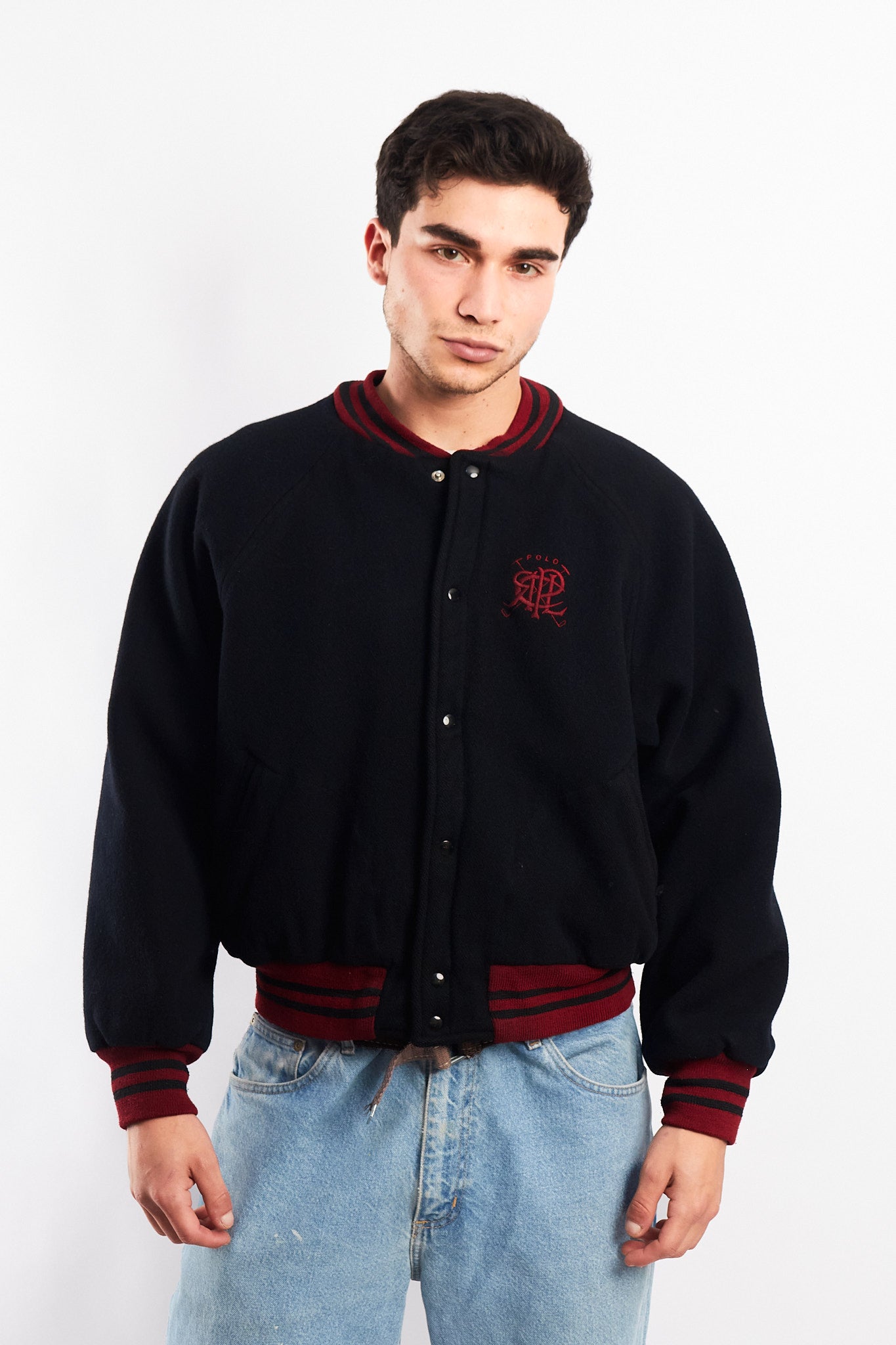 1980 Vintage Polo Ralph Lauren Wool College Varsity Jacket (M/L)
