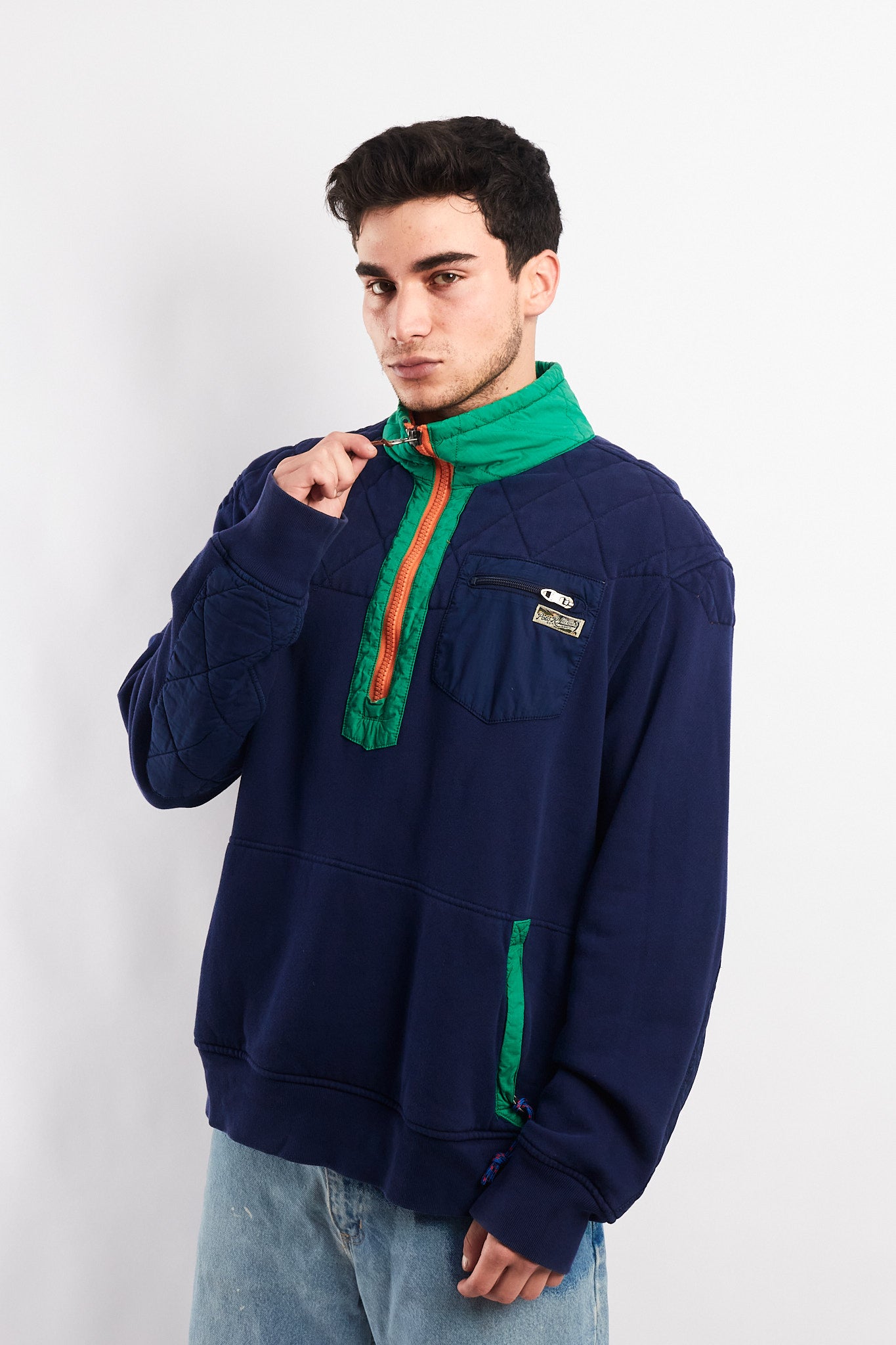 1990 Vintage Polo Ralph Lauren Quarter Zip (XL)