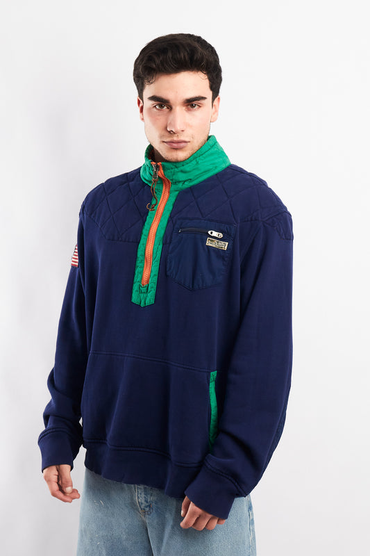 1990 Vintage Polo Ralph Lauren Quarter Zip (XL)