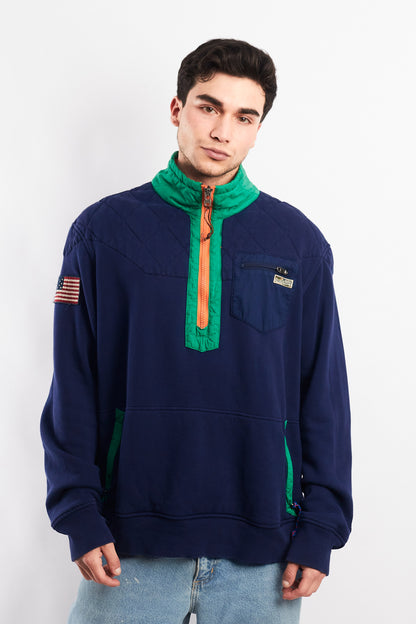 1990 Vintage Polo Ralph Lauren Quarter Zip (XL)