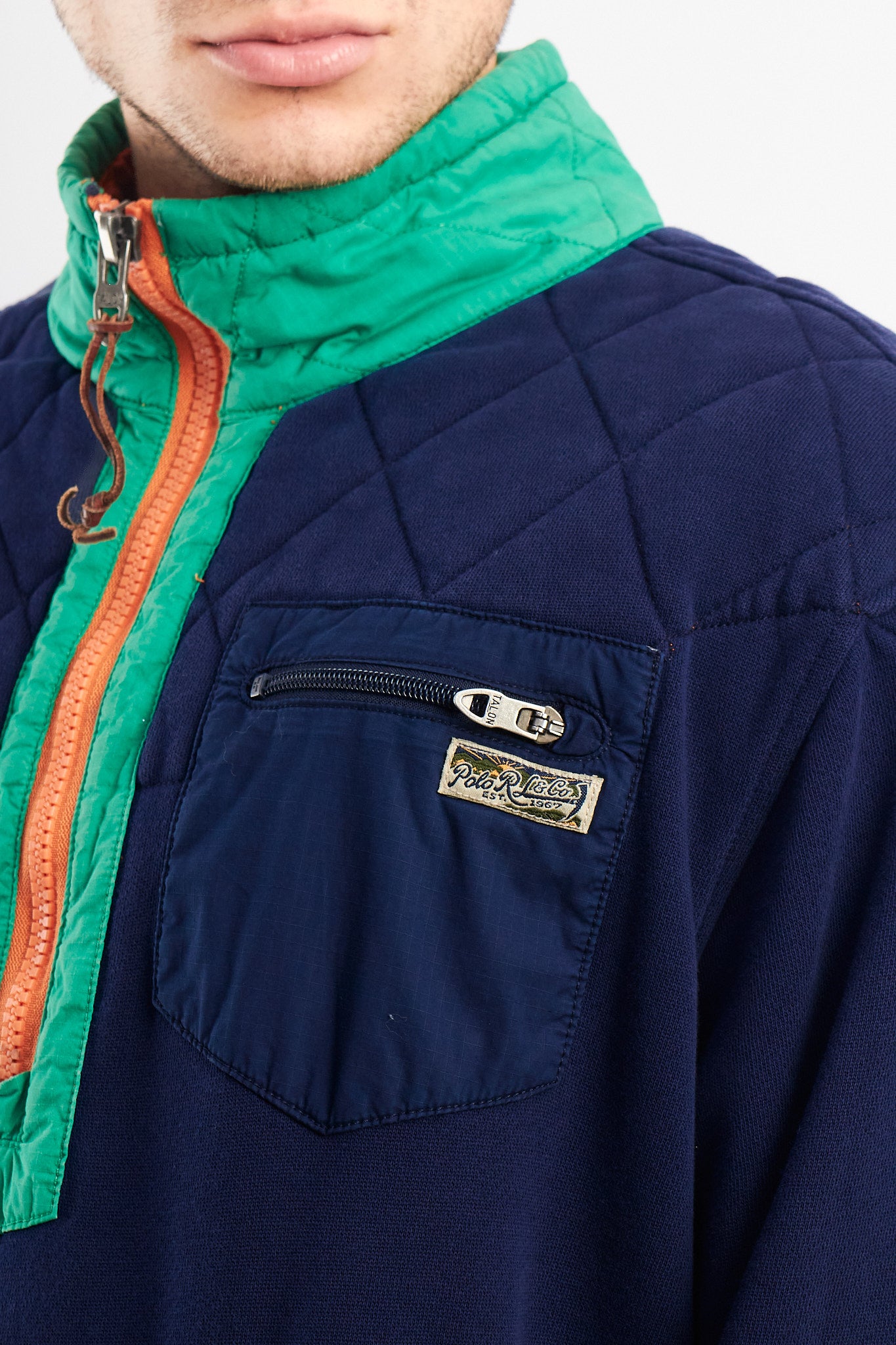 1990 Vintage Polo Ralph Lauren Quarter Zip (XL)