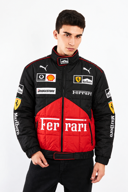 F1 Scuderia Ferrari Schumacher Black Edition Racing Jacket