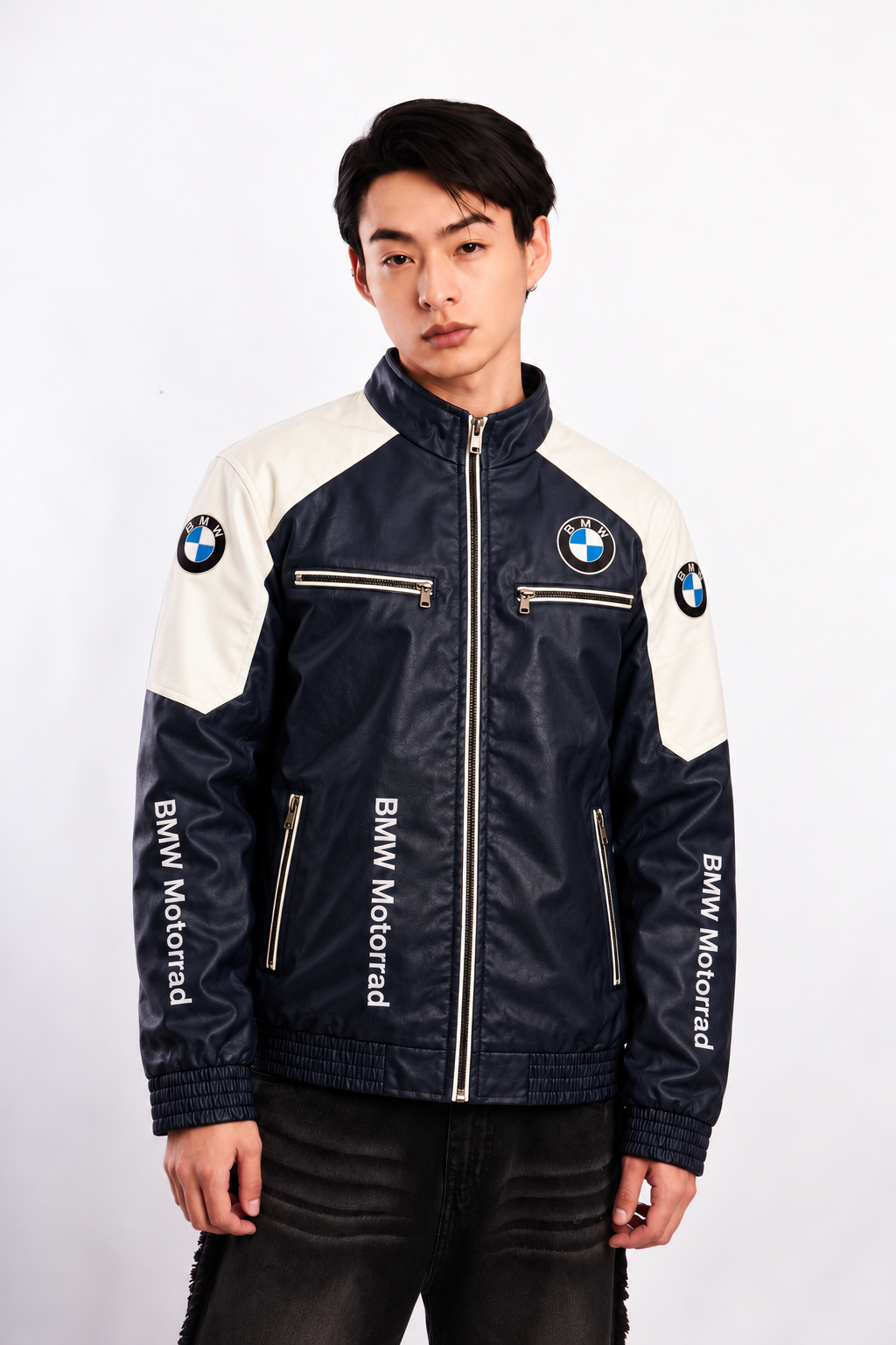 BMW Motorrad Vegan Leather Racer Jacket