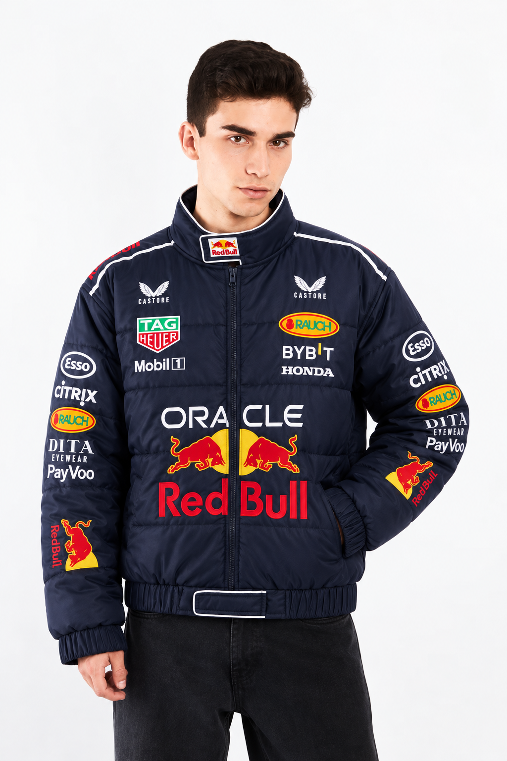 F1 Red Bull Oracle "Verstappen y Checo Perez" Racing Jacket