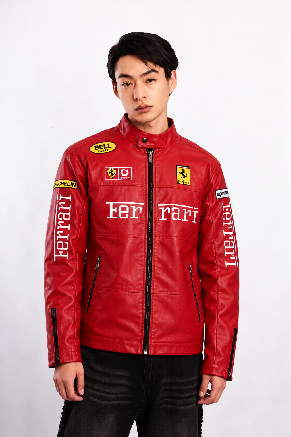 Scuderia Ferrari Motorsport Red Edition Spellout Racing Jacket