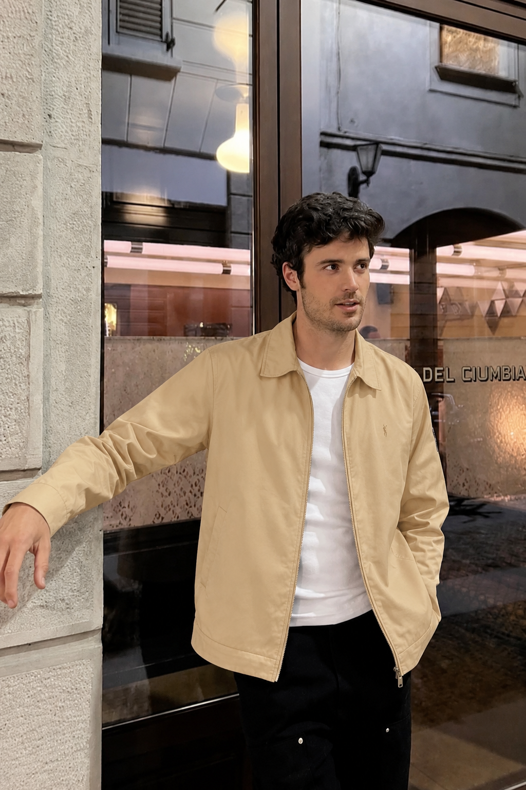 2000 Vintage Yve Saint Laurent Vanilla Cream Harrington (M/L)