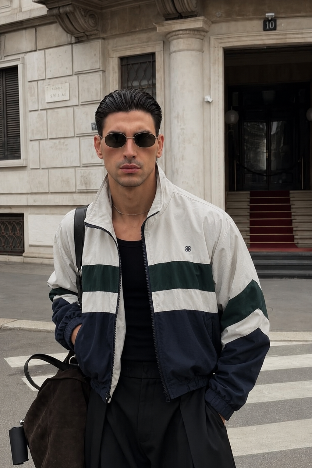1990 Vintage Givenchy Actiwear Colorblock Jacket (L/XL)