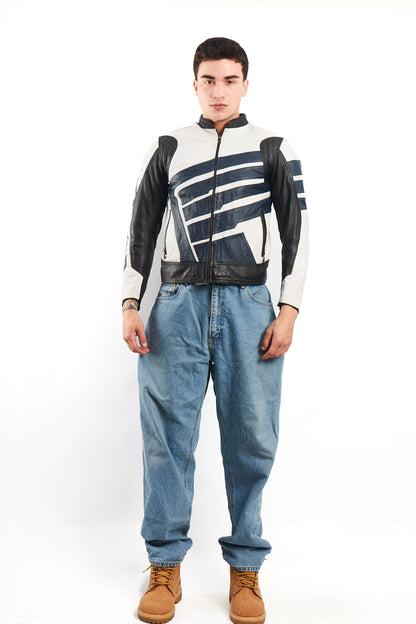 1990 Vintage Honda Leather Moto Jacket (S)