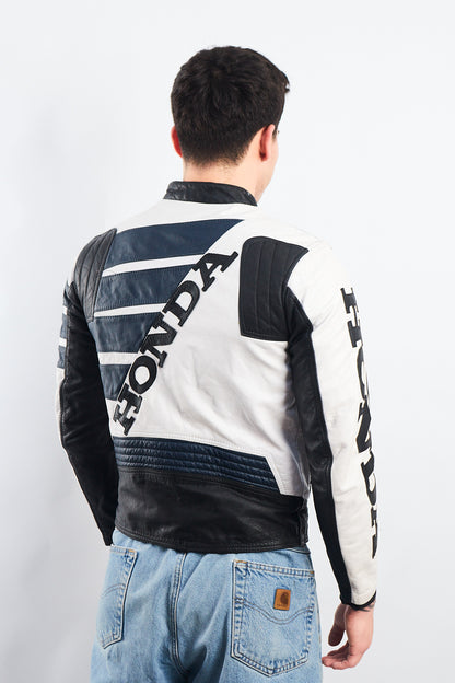 1990 Vintage Honda Leather Moto Jacket (S)