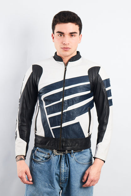 1990 Vintage Honda Leather Moto Jacket (S)