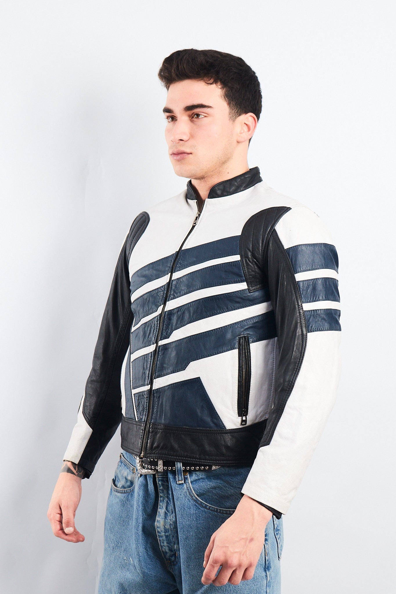 1990 Vintage Honda Leather Moto Jacket (S)