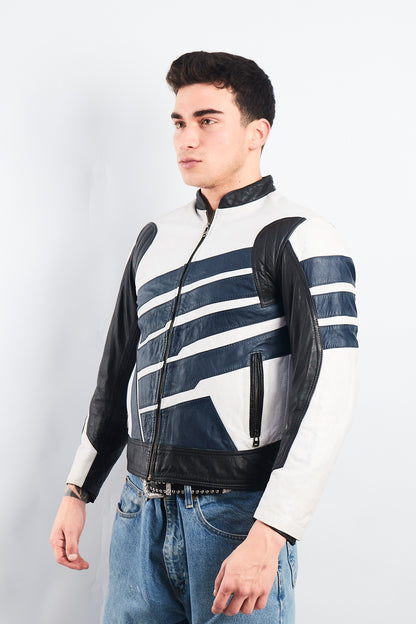 1990 Vintage Honda Leather Moto Jacket (S)