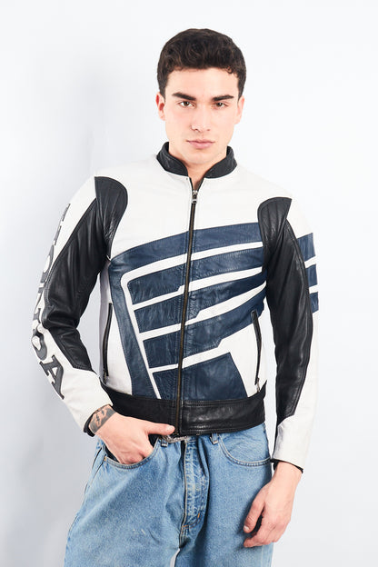 1990 Vintage Honda Leather Moto Jacket (S)