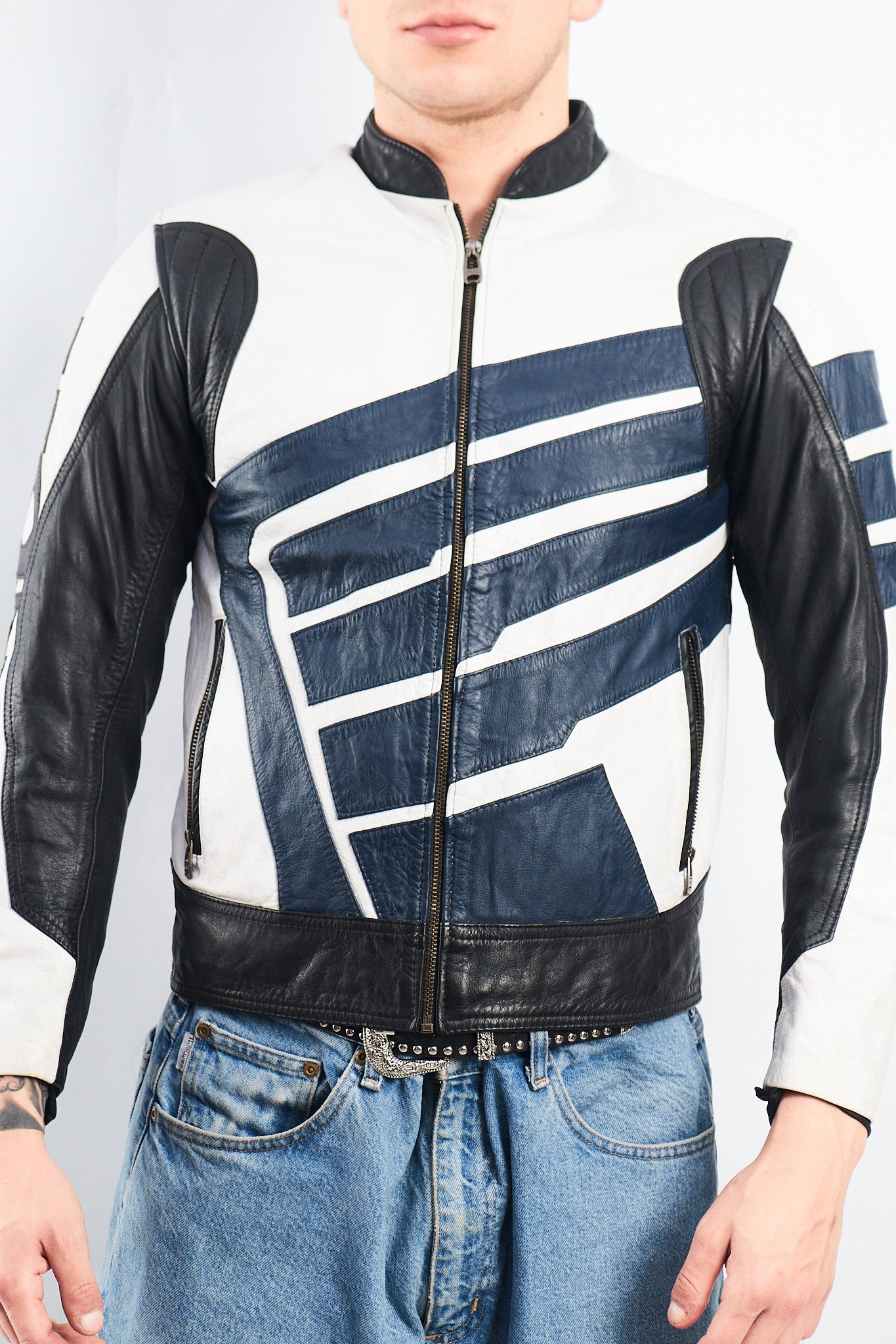 1990 Vintage Honda Leather Moto Jacket (S)