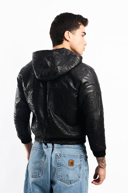 Vintage New York Tribal Vegan Leather Active Jacket (S)