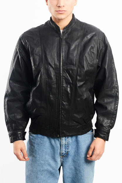 1990 Renzo Costa Leather Bomber Jacket (S/M)