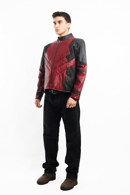 Genuine Leather Moto Jacket (M/L)