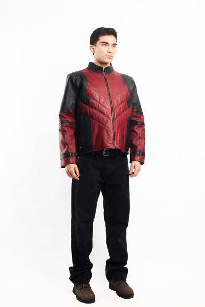 Genuine Leather Moto Jacket (M/L)