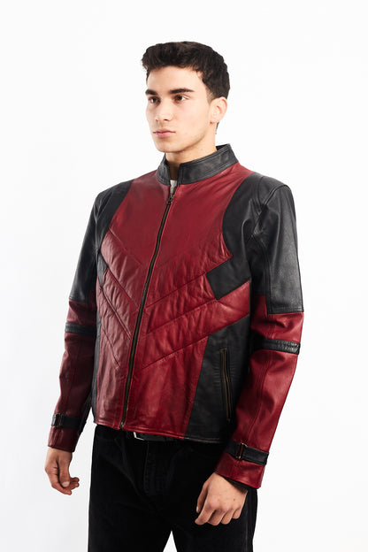 Genuine Leather Moto Jacket (M/L)