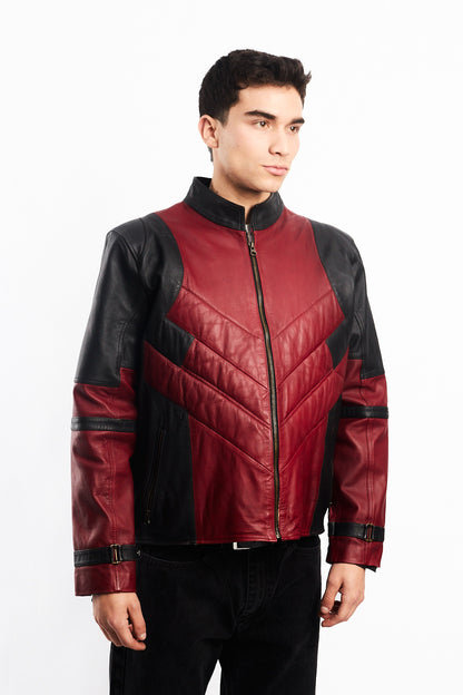 Genuine Leather Moto Jacket (M/L)