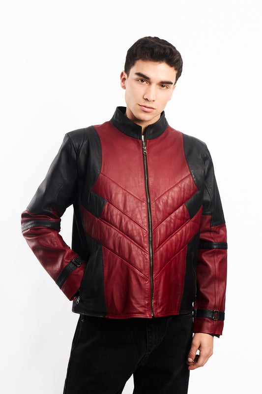 Genuine Leather Moto Jacket (M/L)