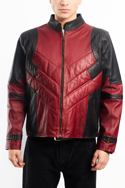 Genuine Leather Moto Jacket (M/L)