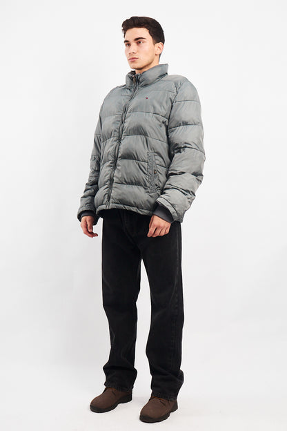 2000 Tommy Hilfiger Gray Puffer Jacket (M/L)