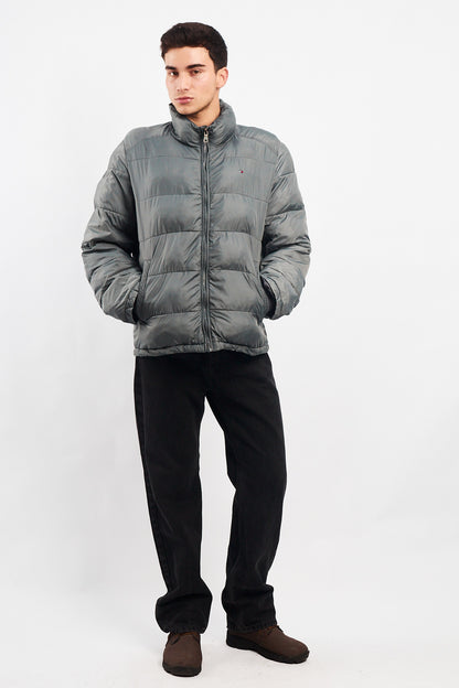 2000 Tommy Hilfiger Gray Puffer Jacket (M/L)