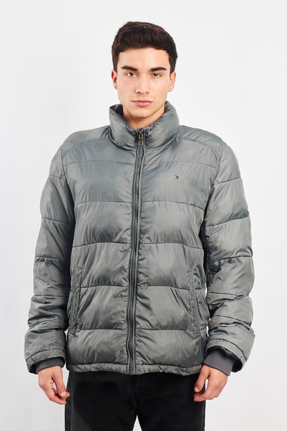 2000 Tommy Hilfiger Gray Puffer Jacket (M/L)