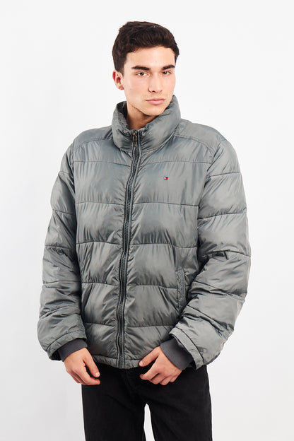 2000 Tommy Hilfiger Gray Puffer Jacket (M/L)