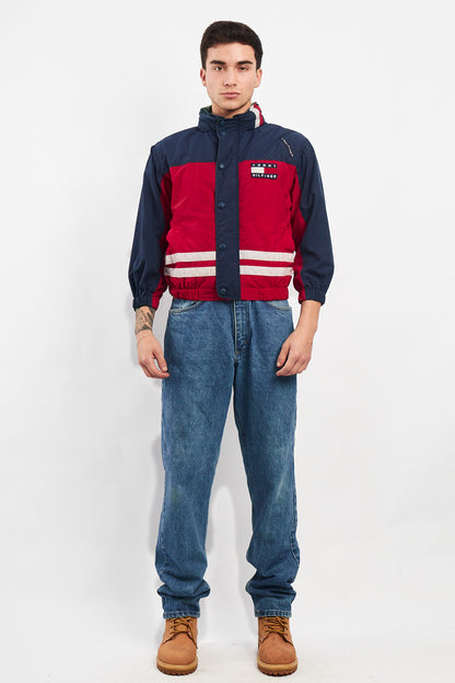 1990 Vintage Tommy Colorblock Bomber Jacket (XS/S)