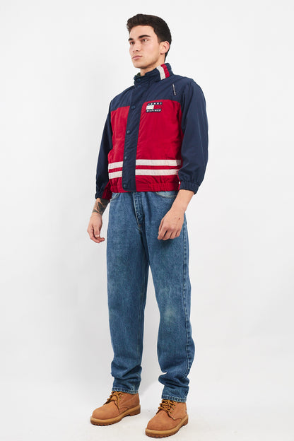 1990 Vintage Tommy Colorblock Bomber Jacket (XS/S)