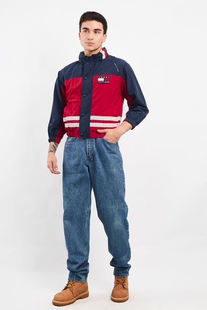 1990 Vintage Tommy Colorblock Bomber Jacket (XS/S)