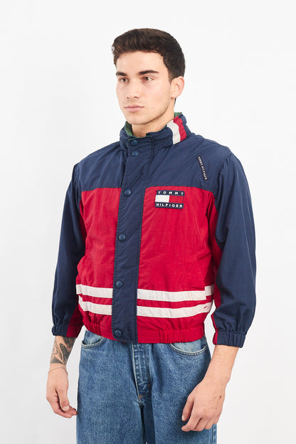 1990 Vintage Tommy Colorblock Bomber Jacket (XS/S)