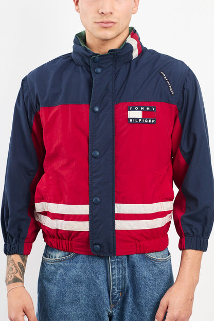 1990 Vintage Tommy Colorblock Bomber Jacket (XS/S)