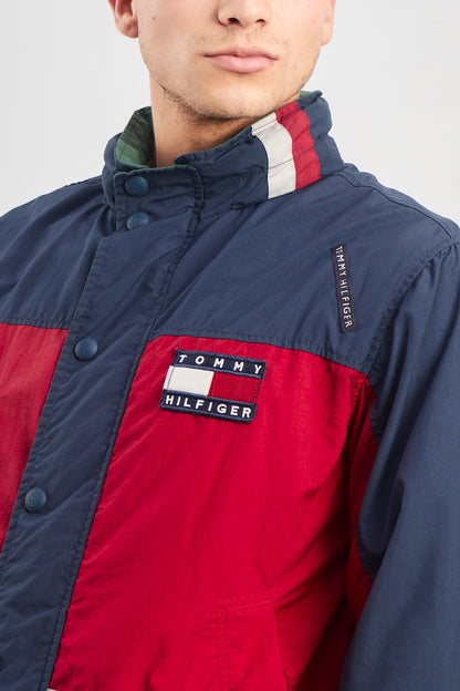 1990 Vintage Tommy Colorblock Bomber Jacket (XS/S)