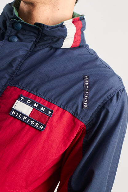 1990 Vintage Tommy Colorblock Bomber Jacket (XS/S)