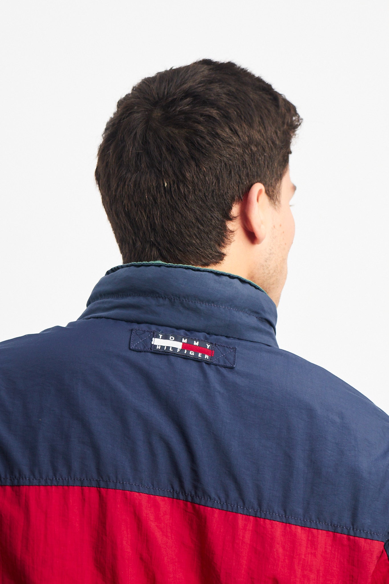1990 Vintage Tommy Colorblock Bomber Jacket (XS/S)