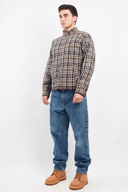 2009 Tommy Hilfiger Reversible Tartan/Salmon Harrington Jacket (M)