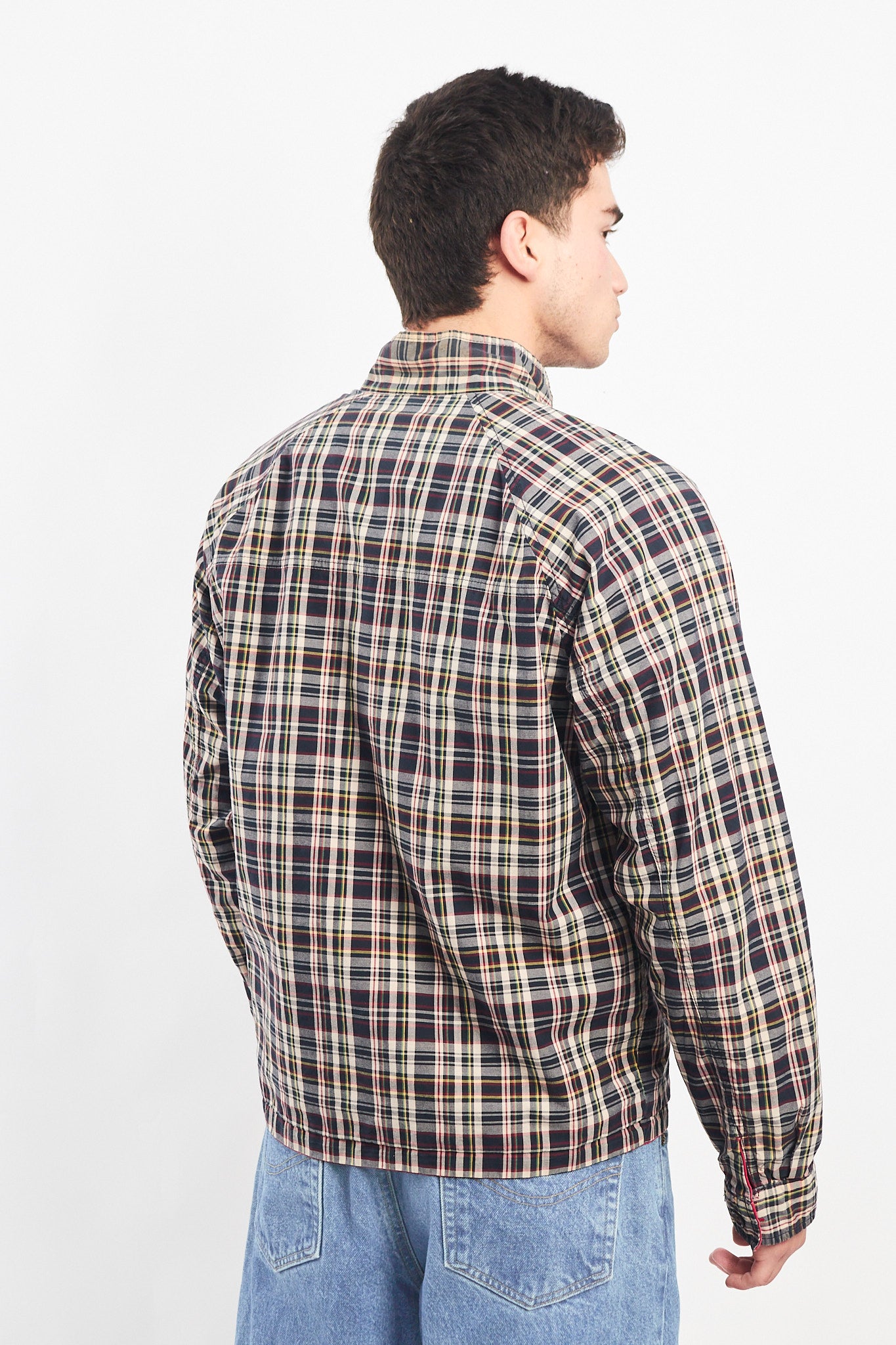 2009 Tommy Hilfiger Reversible Tartan/Salmon Harrington Jacket (M)