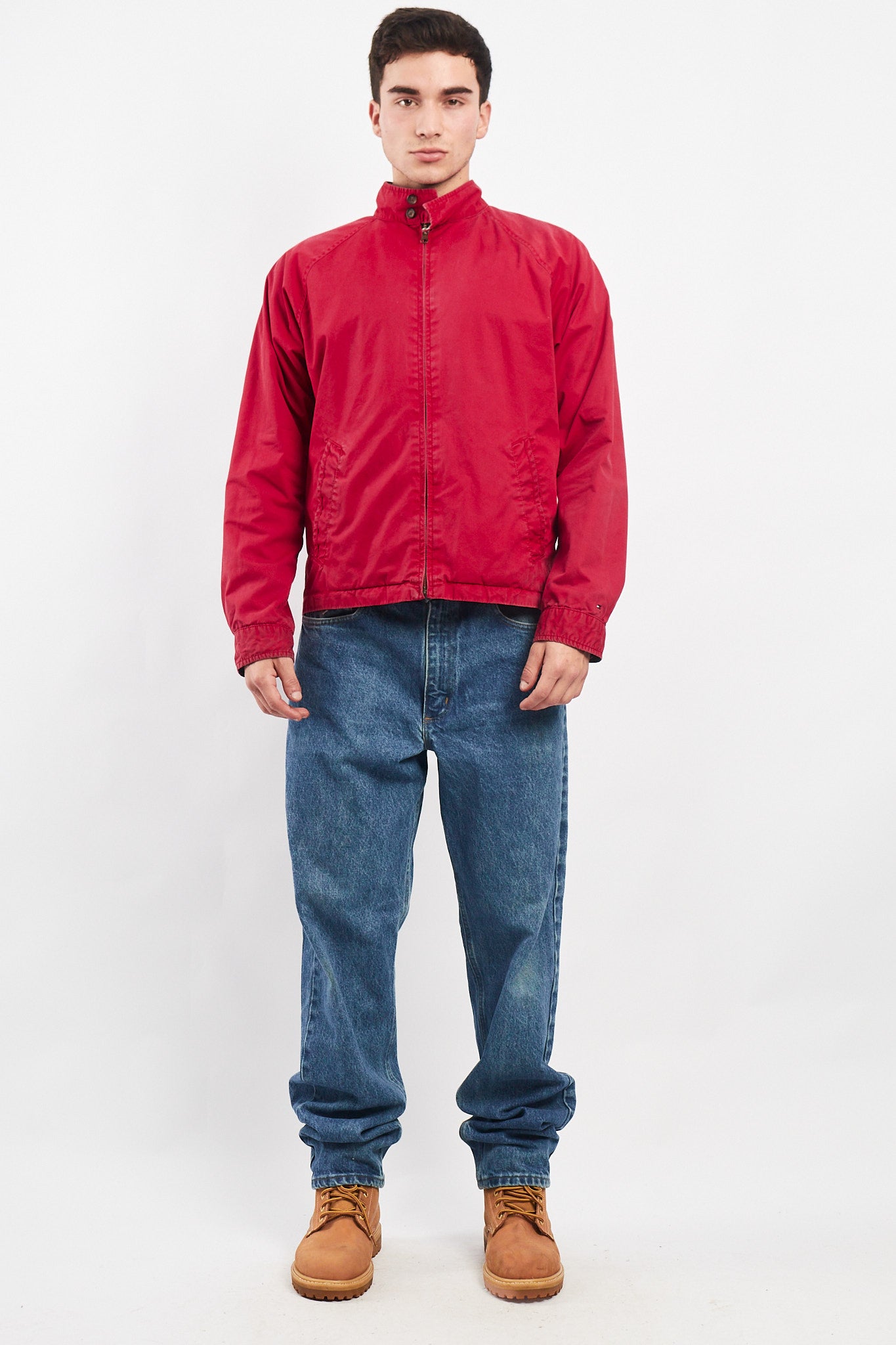 2009 Tommy Hilfiger Reversible Tartan/Salmon Harrington Jacket (M)