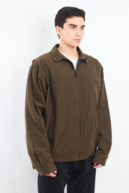 1990 Nautica Moss Green Harrington  Jacket (XL)