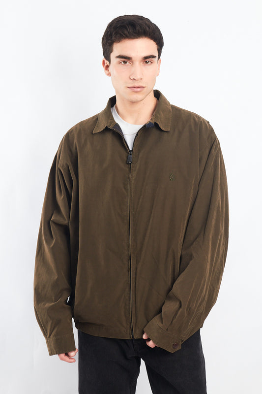 1990 Nautica Moss Green Harrington  Jacket (XL)