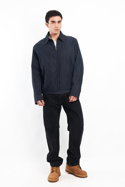 2000 Nautica Navy Harrington Jacket (M/L)