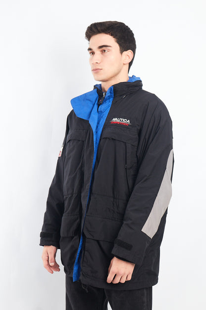 1990 Nautica Competition Impermeable Cargo Parka (L/XL)