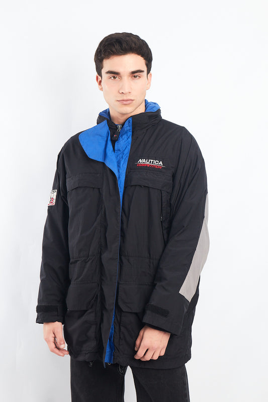 1990 Nautica Competition Impermeable Cargo Parka (L/XL)
