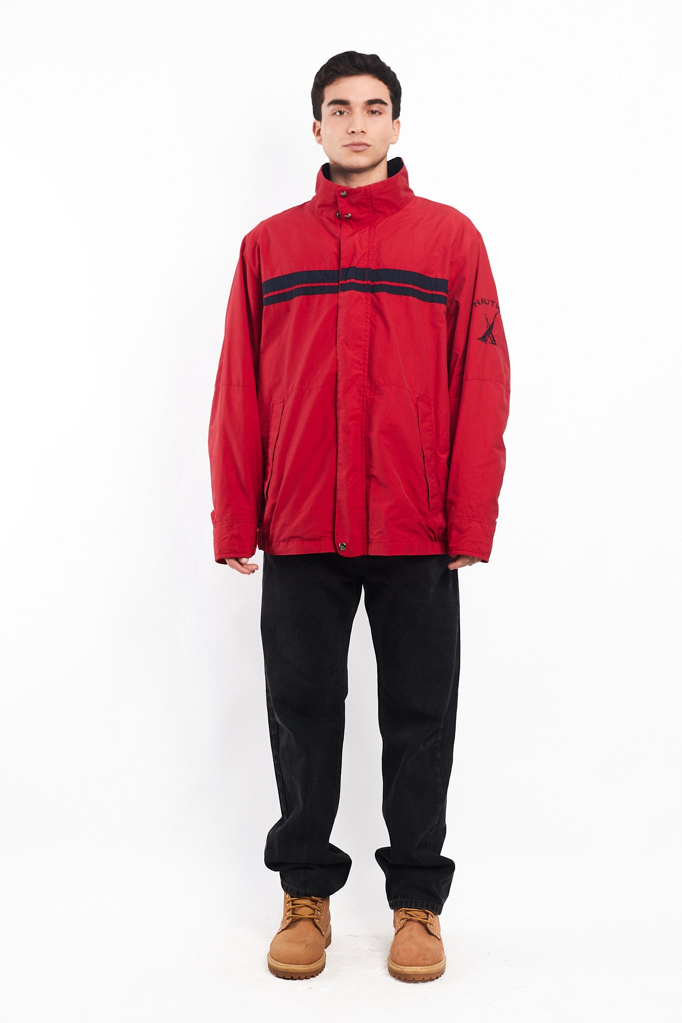 2000 Nautica Sailing J-Class Striped Jacket (XL/XXL)